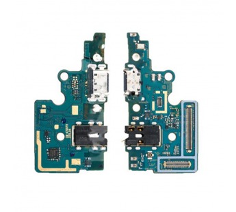 Шлейф (плата) для Samsung A705F Galaxy A70 + сис.разъем + разъем гарн. + микрофон (100% components)#2106036