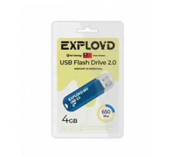 USB  4GB  Exployd  650  синий#2106123