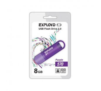 USB  8GB  Exployd  570  пурпурный#2106054