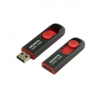 USB  16GB  A-Data  C008  чёрный/красный#2106173