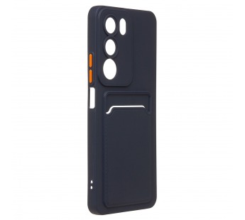 Чехол-накладка - SC337 с картхолдером для "Realme C71" (dark blue) (241116)#2113183