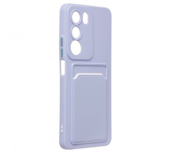 Чехол-накладка - SC337 с картхолдером для "Realme C71" (light violet) (241117)#2113188