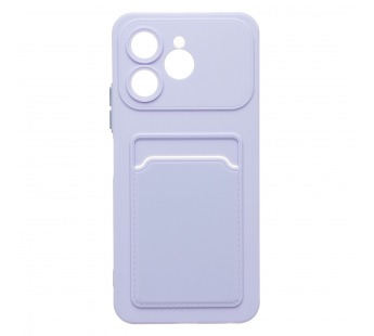 Чехол-накладка - SC337 с картхолдером для "Tecno Spark 40" (light violet) (241210)#2107014