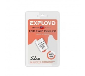 USB  32GB  Exployd  640  белый#2106273