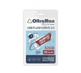 USB  32GB  OltraMax  290  темно красный#2106285