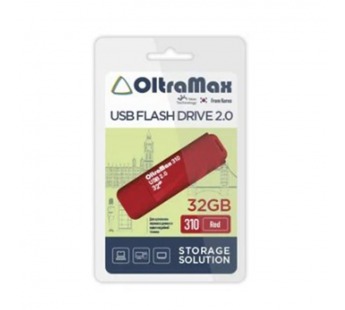 USB  32GB  OltraMax  310  красный#2106289