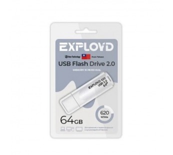 USB  64GB  Exployd  620  белый#2106369