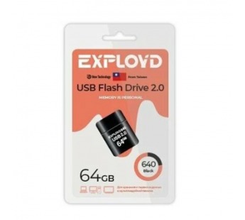 USB  64GB  Exployd  640  чёрныый#2106373
