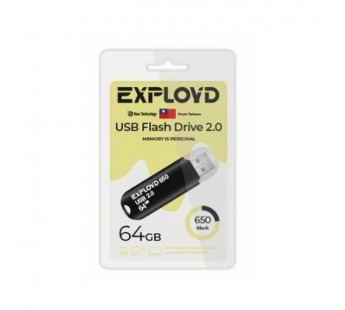 USB  64GB  Exployd  650  чёрный#2106374
