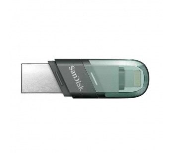 USB 3.1  64GB  SanDisk  Flip iXpand (Type A + Lightning)  голубой/серебро#2106450
