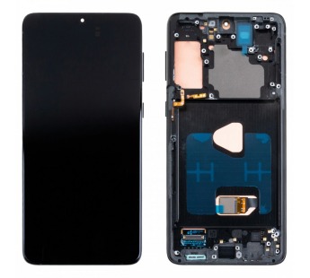 Дисплей для Samsung Galaxy S21+ (G996B) модуль с рамкой Черный - OR Ref. (SP)#2123024