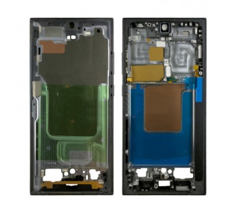 Рамка дисплея для Samsung Galaxy S24 Ultra (S928B) Черный (возможен дефект ЛКП)#2106257