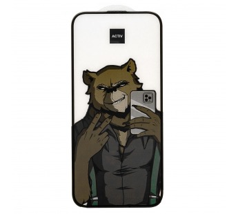 Защитное стекло Full Screen Activ Clean Line 3D для "Apple iPhone 17" (black) (240605)#2113685