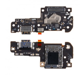 Шлейф для Xiaomi Redmi Note 12 Pro 5G (22101316C/22101316I/22101316G) плата системный разъем/разъем SIM/микрофон - Премиум#2108615