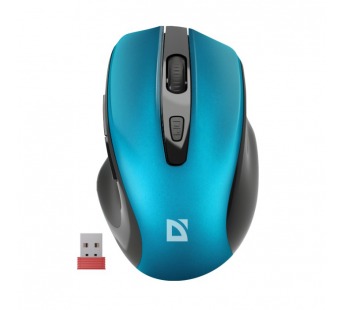 Беспроводная мышь DEFENDER Prime MB-053, 6D,800-1600dpi,бесшумн, бирюзовый (1/40)#2107148