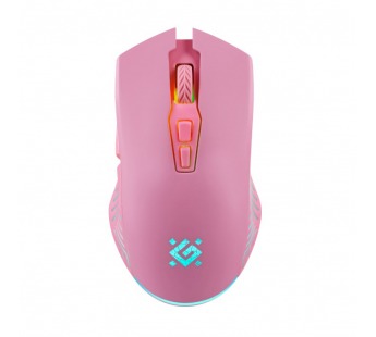 Беспроводная игровая мышь DEFENDER Pandora GM-502, 7кнопок,3200dpi,500мАч, розовый (1/60)#2107152
