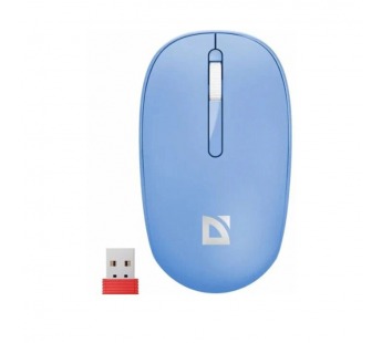 Беспроводная мышь DEFENDER Smart MM-396, 3кн, 2.4G+BT, 500мАч,1600dpi, синий (1/36)#2107001