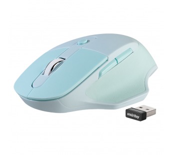 Беспроводная мышь Smartbuy 615AG Sky беззвучная,голубой (1/40)#2123168