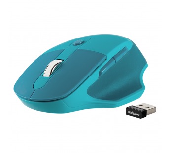 Беспроводная мышь Smartbuy 615AG Wave беззвучная,синий (1/40)#2123171