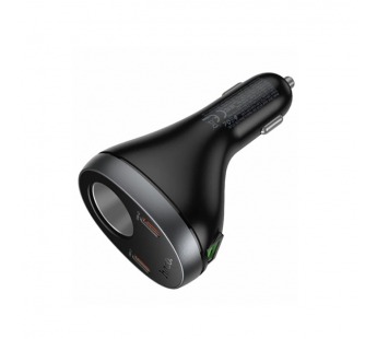 Автомобильный адаптер питания HOCO Z61A PD 60W 2C1A (черный)#2143162