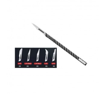 Ручка скальпеля QianLi TX01 (карбон, для лезвий №10-15)#2128237