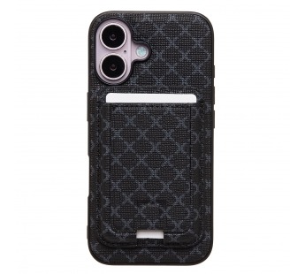 Чехол-накладка - SM022 SafeMag c картхолдером  для "Apple iPhone 16" (black) (240918)#2107436