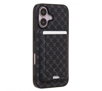 Чехол-накладка - SM022 SafeMag c картхолдером  для "Apple iPhone 16" (black) (240918)#2107438