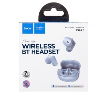 Беспроводные Bluetooth-наушники Hoco TWS EQ25 Unimpeded (blue star) (240929)#2109575