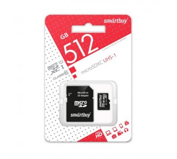 MicroSDXC  512GB  Smart Buy Class10 UHS-1+ SD адаптер#2107057