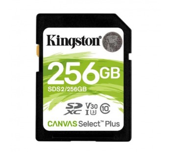 SDXC  256GB  Kingston Class 10 UHS-I U3 V10 Canvas Select Plus (100 Mb/s)#2107083