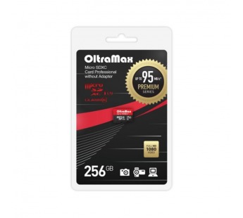 MicroSDXC  256GB  OltraMax Class 10 Premium UHS-I U3 (95 Mb/s) без адаптера#2107100