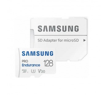 MicroSD  128GB  Samsung Class 10 Pro Endurance UHS-I (R/W 100/30 MB/s) + SD адаптер (для видеорегистратора)#2107114