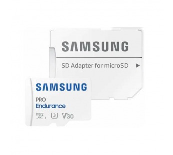 MicroSDXC  256GB  Samsung Class 10 Pro Endurance UHS-I (R/W 100/30 MB/s) + SD адаптер (для видеорегистратора)#2107115