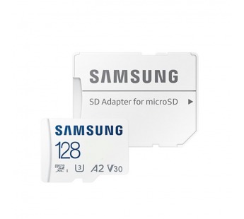 MicroSD  128GB  Samsung Class 10 Pro Plus A2 V30 U3 (R/W 180/130 MB/s) + SD адаптер#2107124