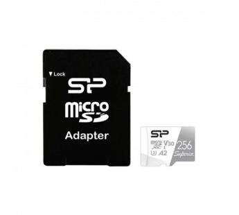 MicroSDXC  256GB  Silicon Power Class 10  Superior  + SD адаптер#2107142
