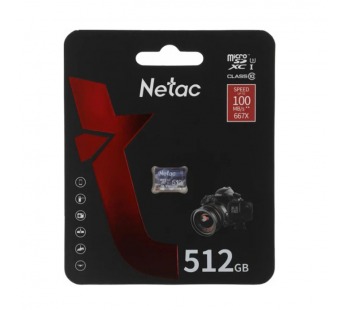 MicroSDXC  512GB  Netac  P500  Ultra  Class 10 A1 U3 V30 без адаптера#2117204