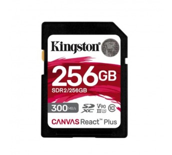 SDXC  256GB  Kingston Class 10 UHS-II U3 V90 React Plus (300 Mb/s)#2107131