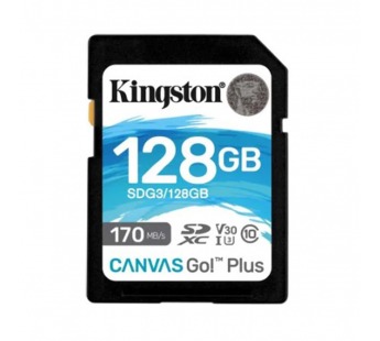 SDXC  128GB  Kingston Class 10 UHS-I U3 V30 Canvas Go Plus G4 200R V30#2107127