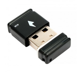 USB 2.0 Flash накопитель  4GB Gembird GFL-2.0-4mini, чёрный#2106835