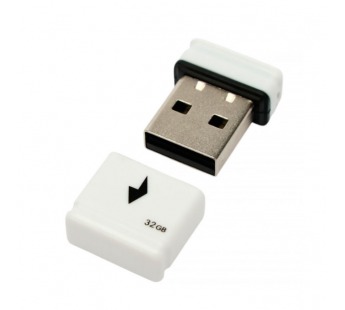 USB 2.0 Flash накопитель 32GB Gembird GFL-2.0-32mini, белый#2106832