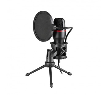 Микрофон стрим игровой DEFENDER Forte GMC 300 3,5 мм, провод 1.5 м (1/20)#2121834