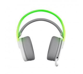 Гарнитура беспроводная игровая DEFENDER Tsunami, BT/2.4G, Bluetooth, RGB, белый(1/16)#2108107