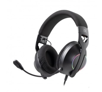 Гарнитура игровая DEFENDER Weaver, RGB, провод 2 м, черный (1/24)#2107723