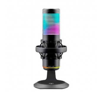 Игровой стрим микрофон T-LINE Pulsar GMC USB, RGB, провод 2м, черный (1/18)#2107601