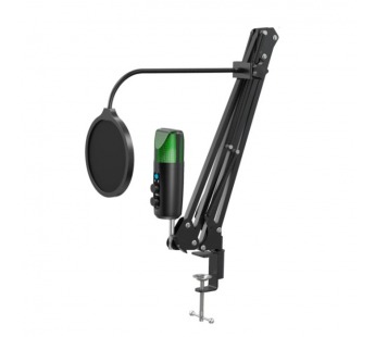 Игровой стрим микрофон T-LINE Starvox GMC USB, RGB, сттойка, провод 2м, черный (1/10)#2107600