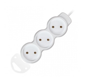 Удлинитель SMARTBUY 3 гнезда 10 метров 10А/2,2кВт без заземления ПВС 2х1,0 мм² (1/30)#2107550