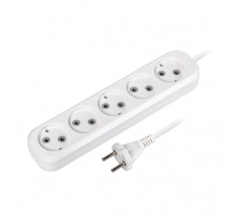 Удлинитель SMARTBUY 5 гнезд 10 метров 10А/2,2кВт без заземления ПВС 2х1,0 (1/20)#2107544