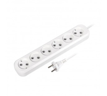 Удлинитель SMARTBUY 6 гнезд 7 метров 10А/2,2кВт без заземления ПВС 2х1,0 (1/30)#2107535