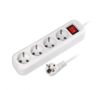 Удлинитель SMARTBUY 4 гнезда 10 м, 16А/3,5кВт с выкл. и заземлением ПВС 3х1,0 (1/20)#2107534