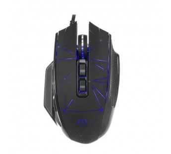 Мышь компьютерная игровая "Perfeo" OBJECT, USB, 9кн, 1000-1600-3200-6400 DPI, кабель 1,8м, чёрный#2107496